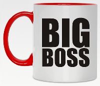 Кружка с надписью big boss Кружка с надписью big boss